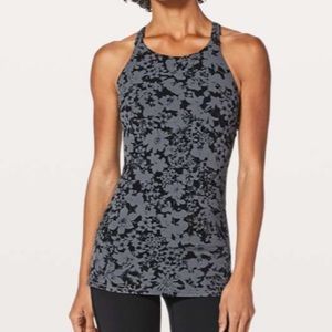 Lululemon Slide With Me Tank *Light Support For Efflorescent Nebula Black